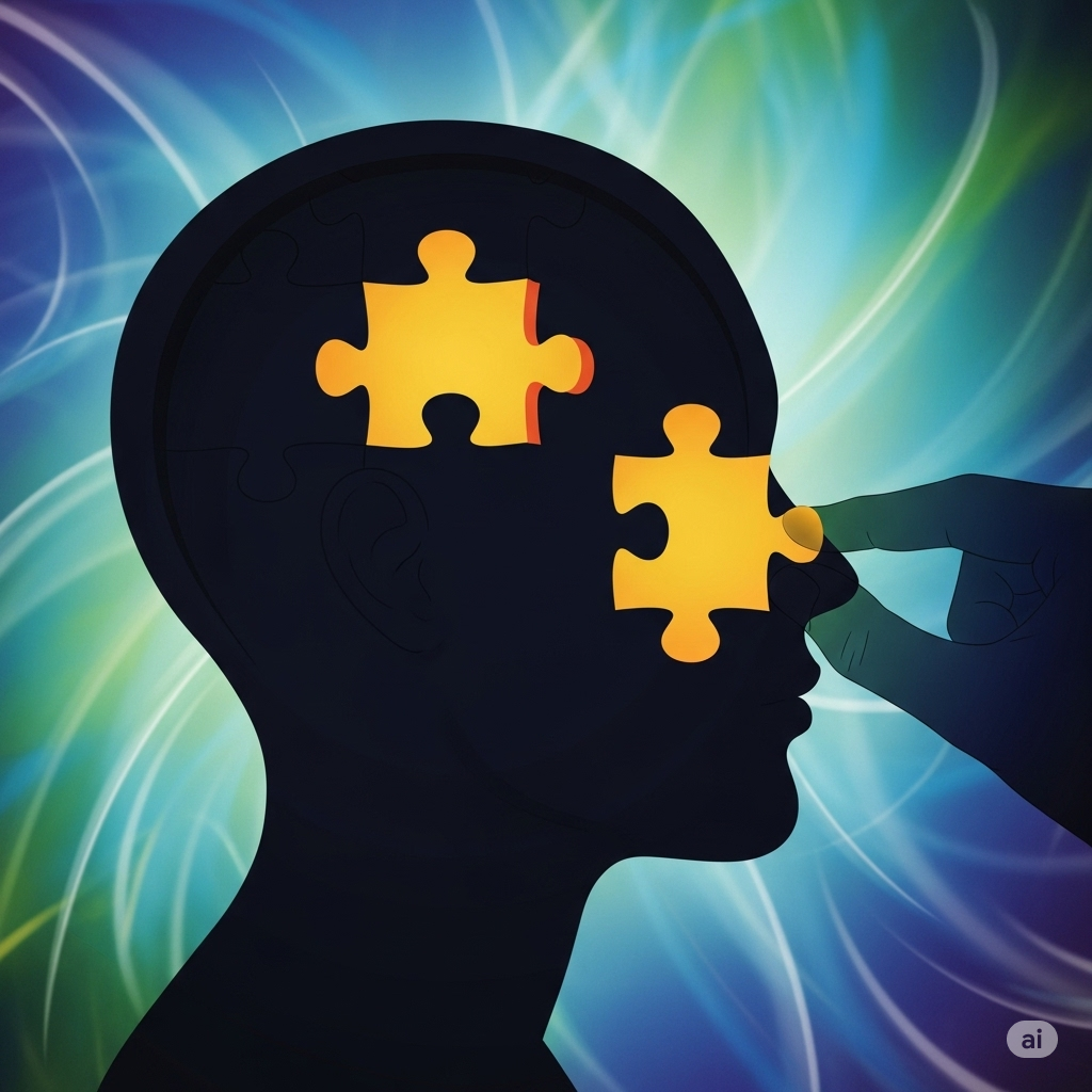 Peças de quebra-cabeça que se encaixam — representação da neurodiversidade.